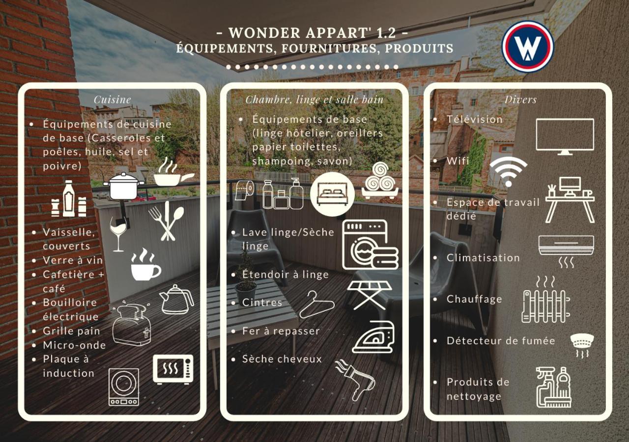 Wonder Appart' 1.2 - Coeur De Ville - Toulouse Eksteriør bilde